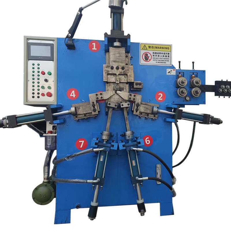 全自动数控液压打扣机小型钢线铁线折弯成型机五金金属线材打扣-图2