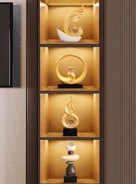 有艺术感的摆件风生水起酒柜装饰品客厅摆件轻奢高档电视柜玄关办