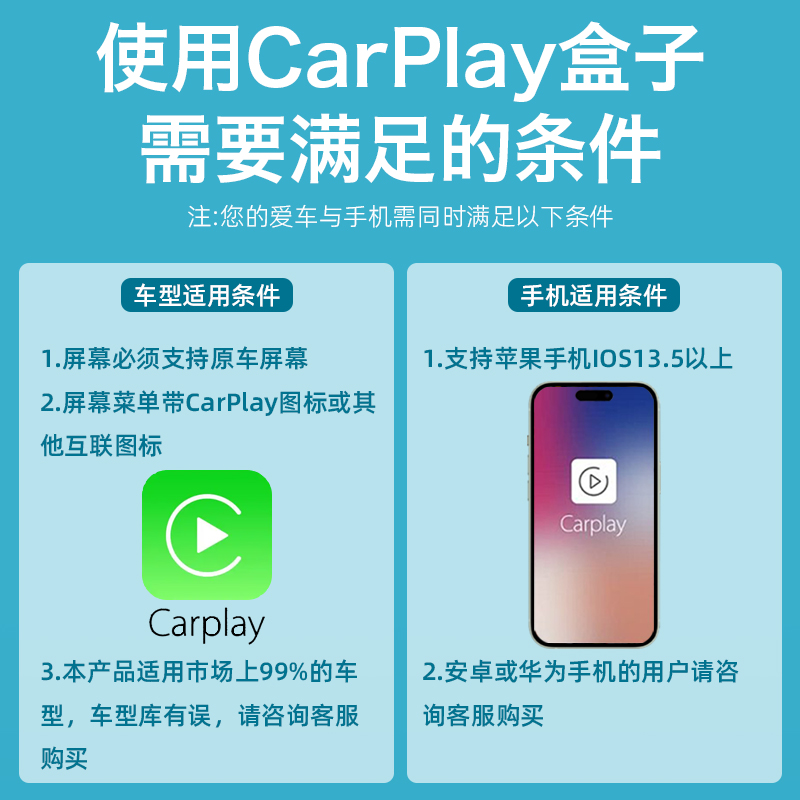 无线Carplay盒子适用奥迪A3A4A5A6A7A8Q2Q3Q5Q7S3RS华为hicar互联 - 图3