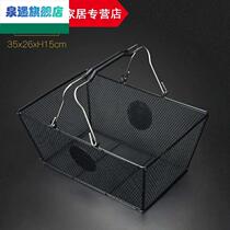 Beer Basket Stainless Steel Supermarket Carry-on Shopping Metal Basket Bar Bar Big Lift Wine Basket steel dress