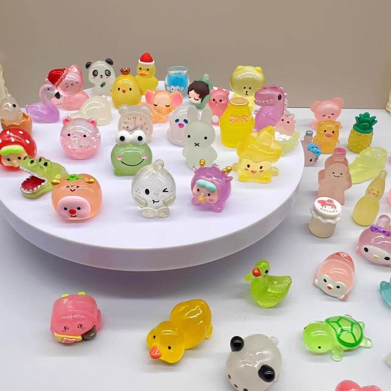 夜光立体卡通动物盲袋微缩模型夜间发亮儿童玩具摆件暑假开心礼物,淘宝优惠券,粉丝福利购,淘宝优惠卷