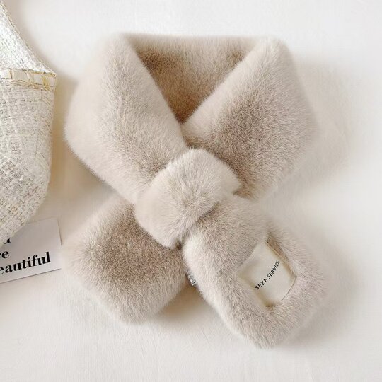 Warm two-piece set with extra thick earmuffs and scarf