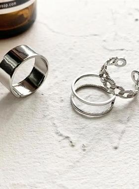 3Pcs Women Rings Korean Simple Ring Electroplating Finger Ri