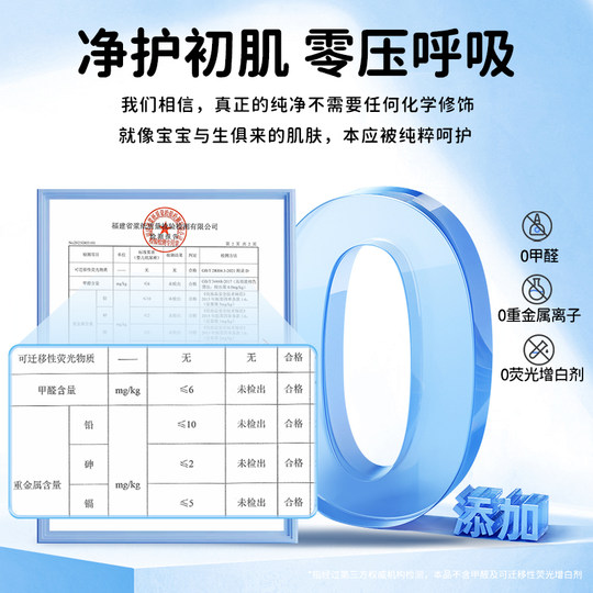 T Oucaci Pure 0 Add Bear Pants Diapers Ultra-thin Breathable Pull-up Pants for Men and Women Dry Diapers Not Wet