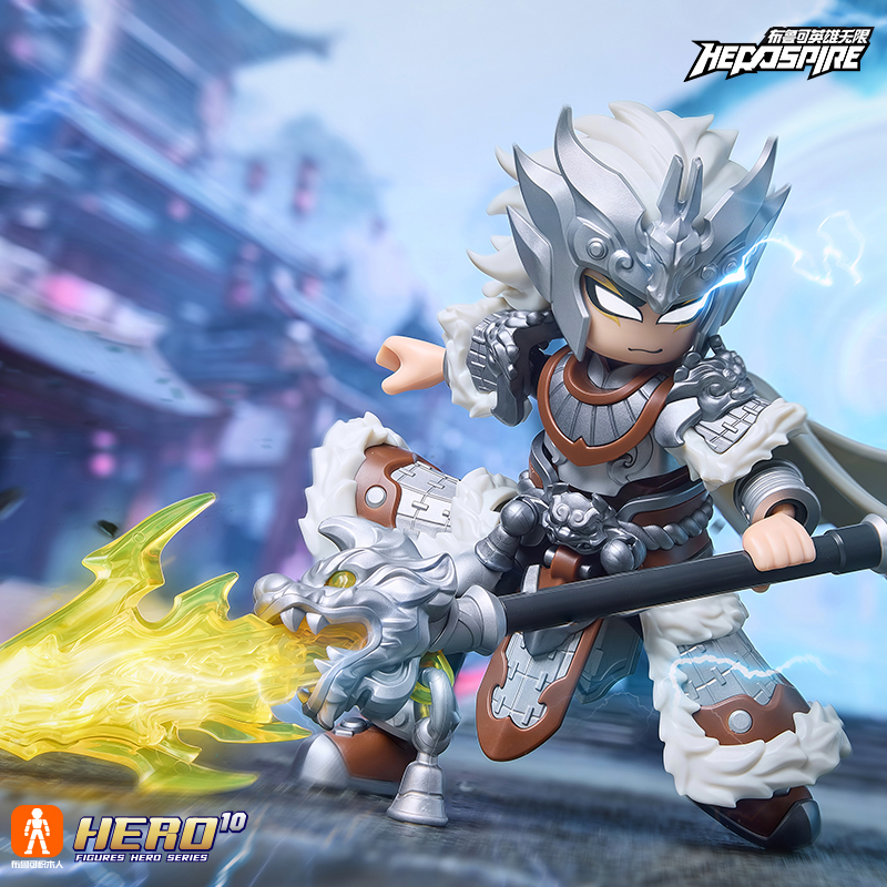 布鲁可英雄无限圣铠马超张飞积木人玩具摆件盲盒男孩儿童生日礼物 - 图2