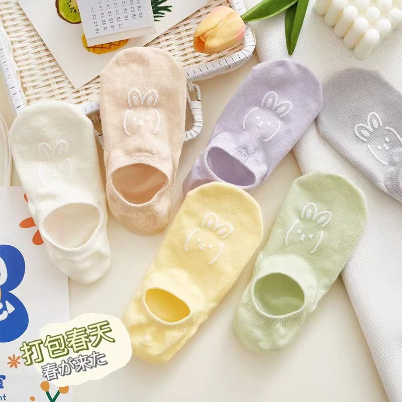 官补0.99】夏季薄款棉浅口短袜情侣袜~-第2张图片-提都小院