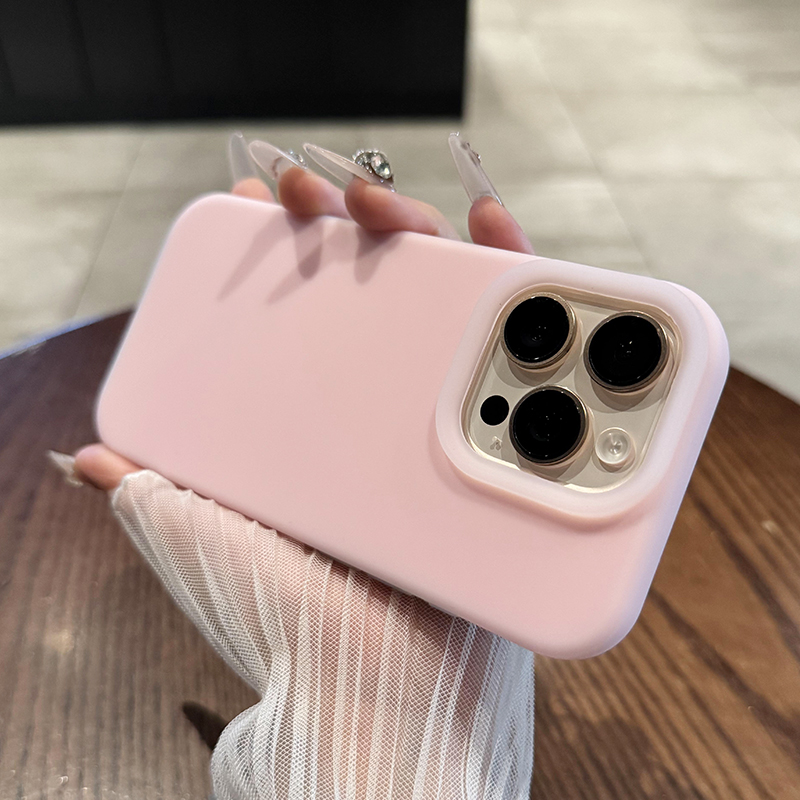 【全包AI触控按键】适用于苹果16promax手机壳新款奶黄色果冻液态硅胶iPhone16plus耐脏纯色17简约高级感时尚 - 图1