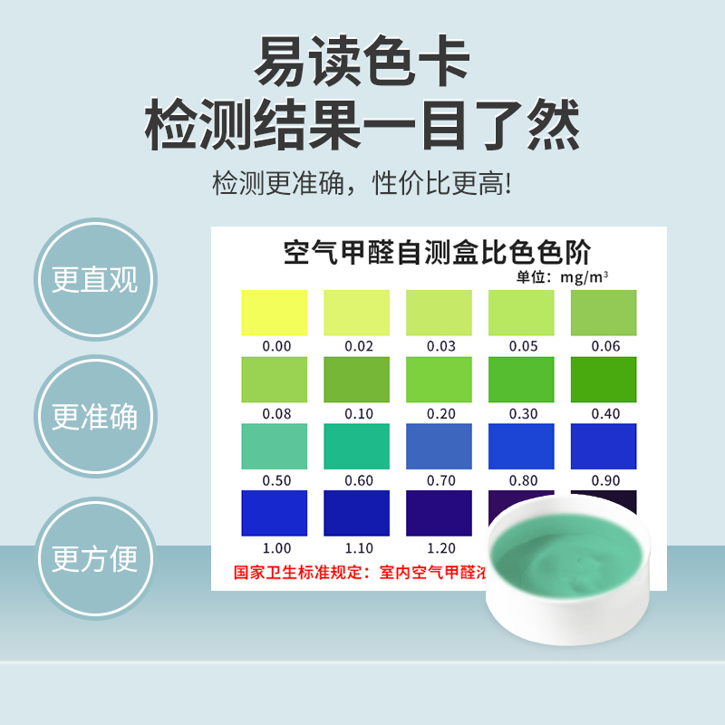 恒瑞专业测甲醛自测盒室内甲醛检测试纸试剂新房子自用甲醛检测仪