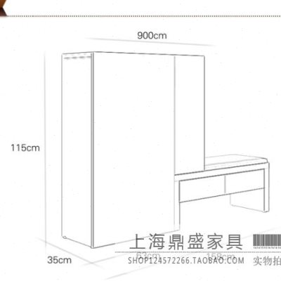 新款现代多功能储物鞋柜板式环保门厅柜镜面隔断柜玄关鞋架定制包-图1