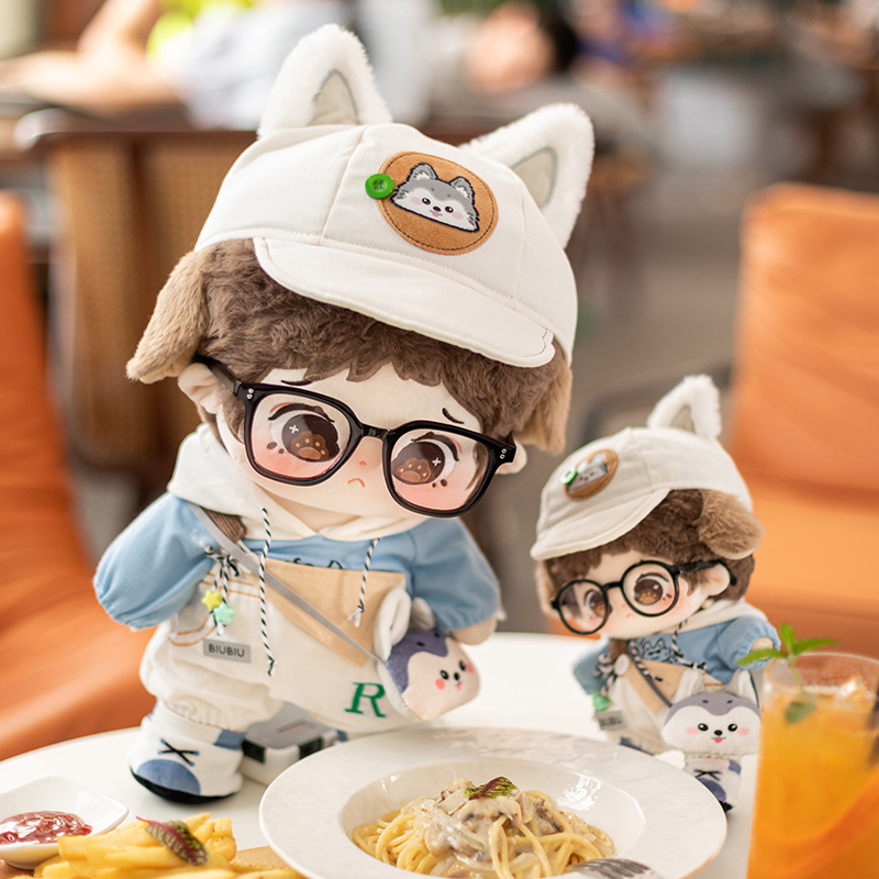 布优布优 棉花娃娃40cm站姿 正版现货娃衣打工小羊原创玩偶衣服 - 图1