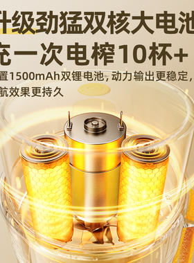 小熊便携式果汁榨汁杯