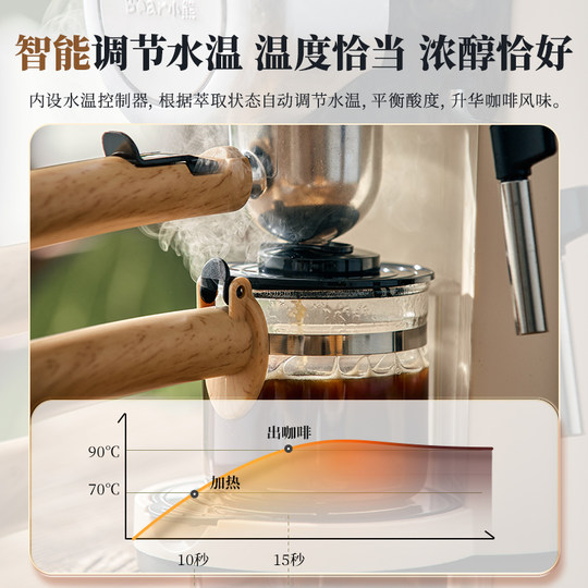 Bear's home American Italian small coffee machine