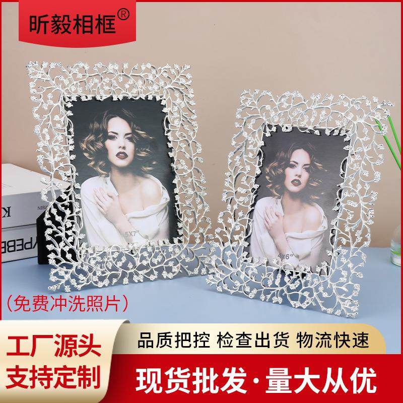简约轻奢金属相框台，欧式，复古，轻xy0062奢摆金属,淘宝优惠券,粉丝福利购,淘宝优惠卷