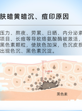 改善色沉反黑淡黑色素去黄提亮