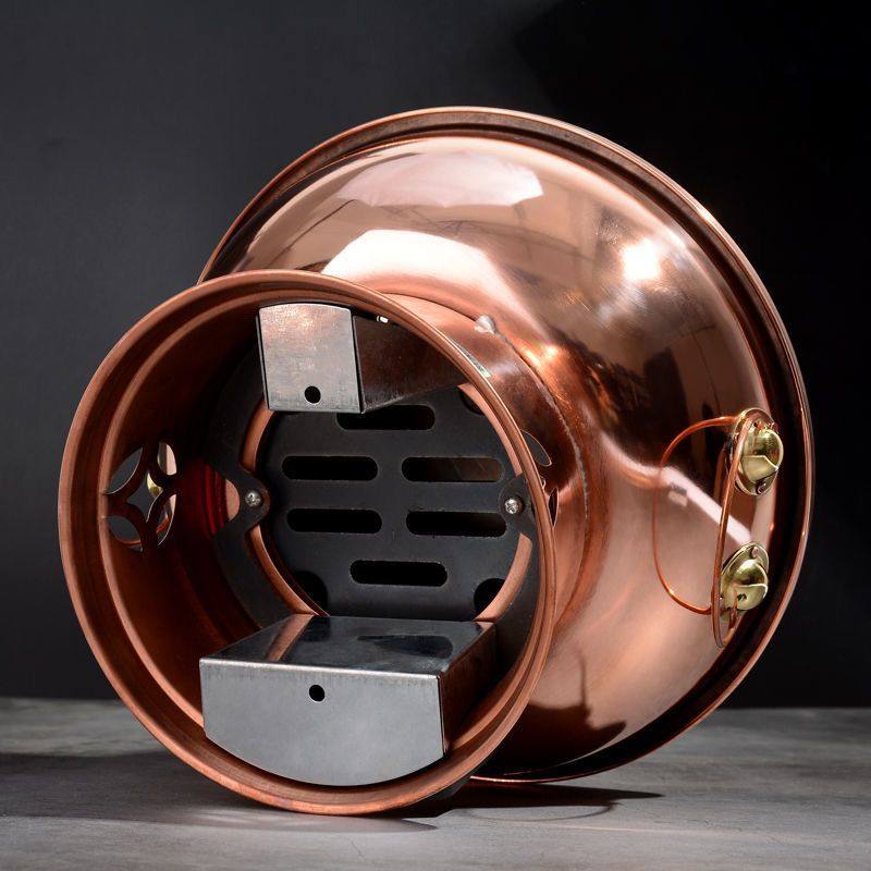 特厚纯紫铜电碳两用火锅纯铜老式碳铜炉家用商用涮羊肉鸳鸯铜锅,淘宝优惠券,粉丝福利购,淘宝优惠卷