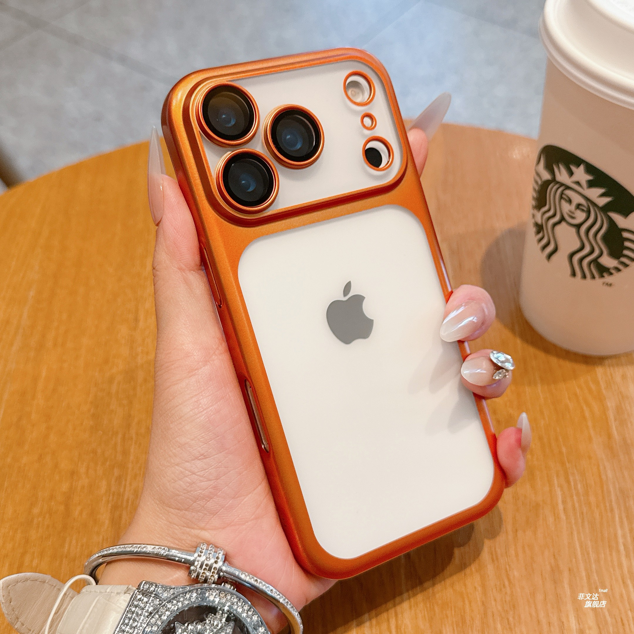 【自带镜头膜】适用iPhone17promax手机壳新款iPhone17pm电镀磨砂硬外壳16pm全包镜头15半透明14防摔13保护壳 - 图0