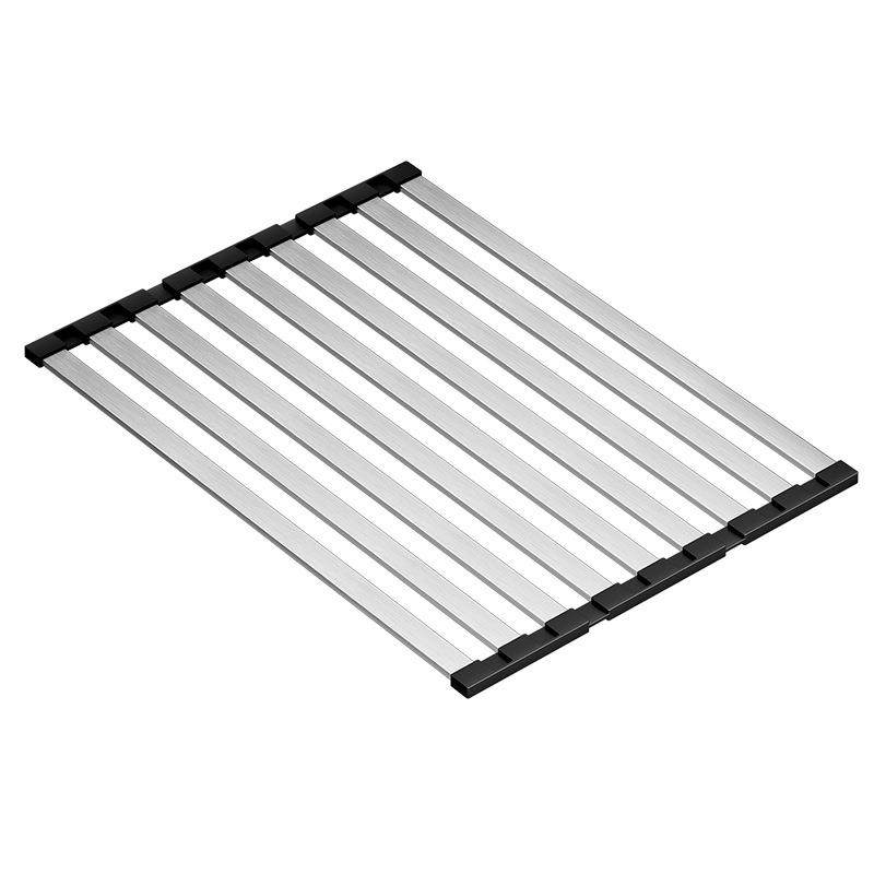 可折叠沥水架子厨房碗碟筷硅胶收纳置物架304不锈钢沥水卷帘水槽,淘宝优惠券,粉丝福利购,淘宝优惠卷