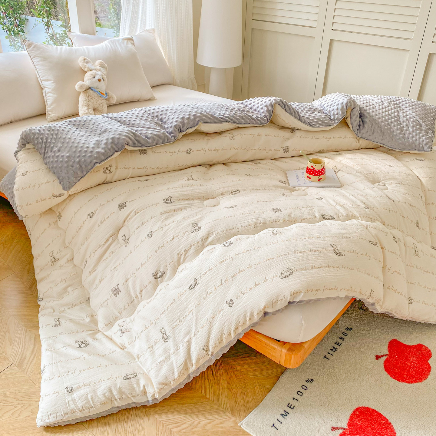 A类母婴纤维被子原棉大豆被冬被棉被加厚保暖冬季学生宿舍春秋被