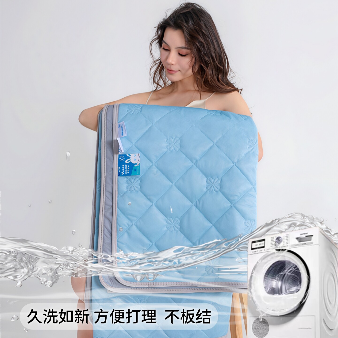 夏季凉感丝夏凉被清凉夏被A类母婴级冰淇淋凉感空调被可机洗水洗