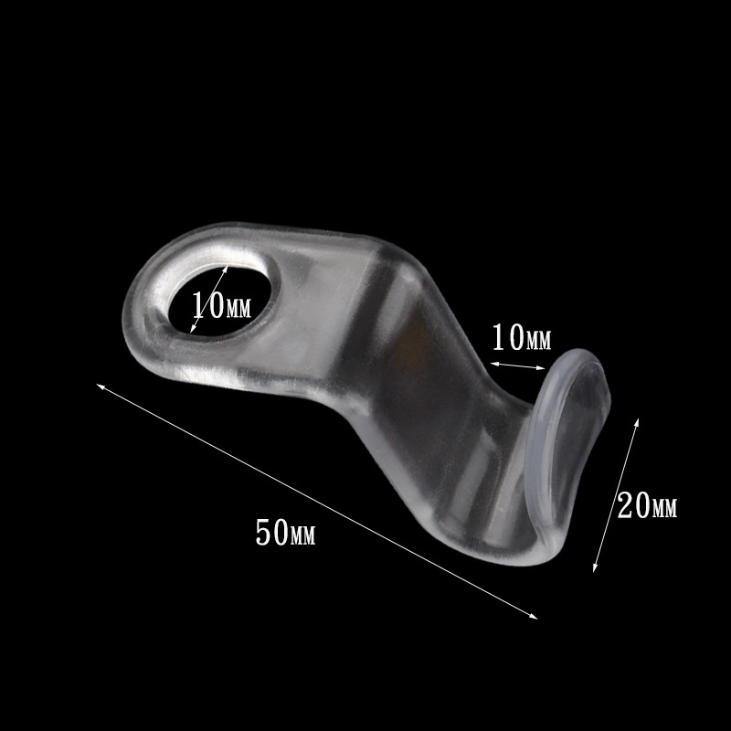 透明衣架连接挂钩  S型衣架连接勾 衣柜省空间衣服多层悬挂热卖 - 图1