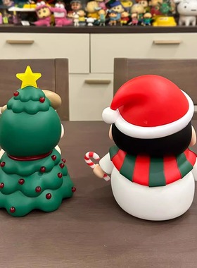 新年蜡笔小新桌面装饰摆件手办潮玩玩具可爱电视柜治愈系乔迁送礼