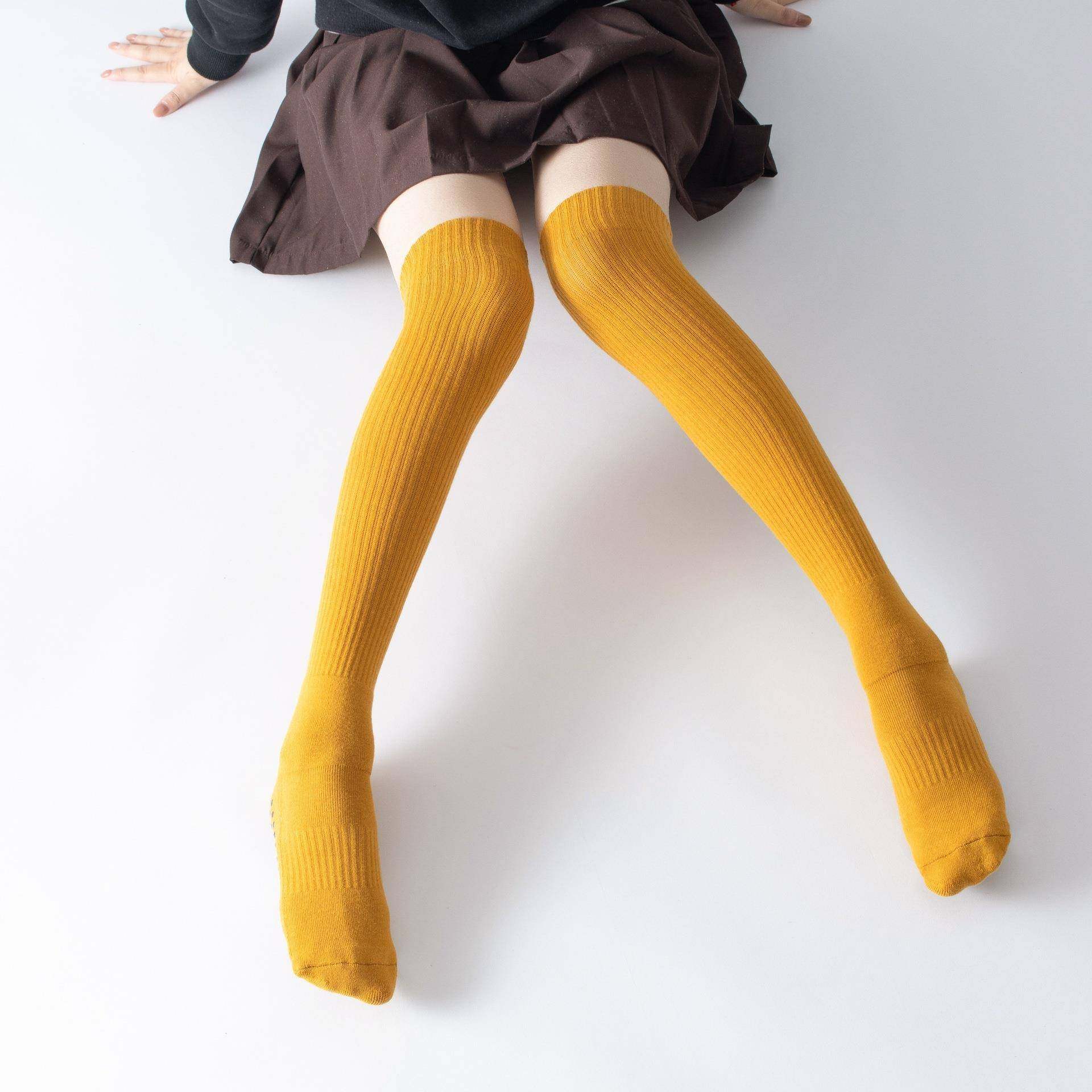 新款秋冬过膝中长筒瑜伽袜子全包防滑普拉提暖腿袜套毛圈加绒加厚,淘宝优惠券,粉丝福利购,淘宝优惠卷