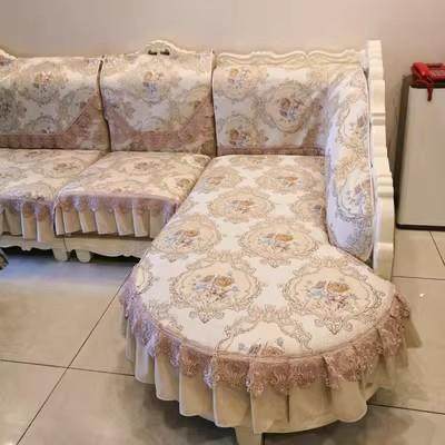 欧式沙发垫提花四季美式LU型贵妃沙发套罩皮布沙发均可一件,淘宝优惠券,粉丝福利购,淘宝优惠卷