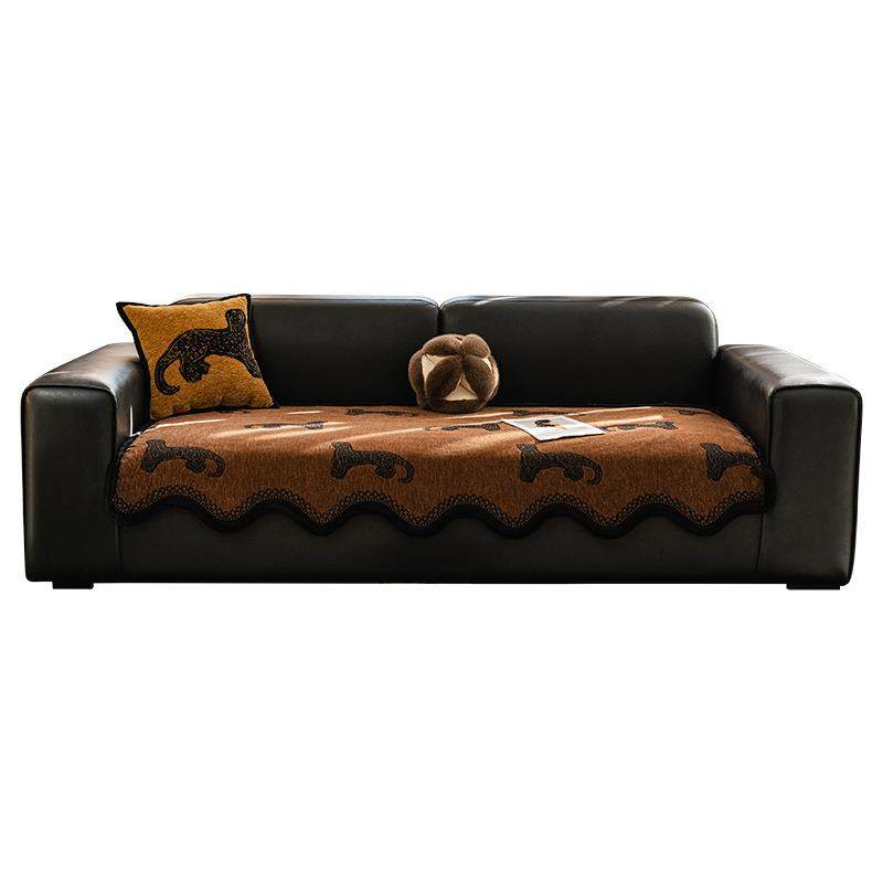 中古风雪尼尔异形沙发垫盖布四季通用新款防滑直排坐垫防猫抓套罩,淘宝优惠券,粉丝福利购,淘宝优惠卷