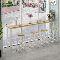 Close by wall BENCH HOME PARTITION STRIP HIGH FOOT TABLE RECTANGULAR EASY TABLE MILK TEA SHOP SLIM WALL SIDE SMALL NARROW TABLE