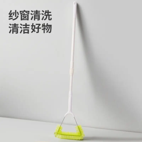 长柄伸缩纱窗刷家用双面清洗除尘刷加长窗户免拆卸大扫除清洁刷 - 图0