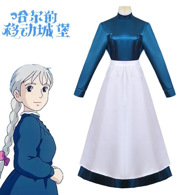 苏菲cos哈尔的移动城堡 连衣长裙角色扮演cosplay服装现货cos服