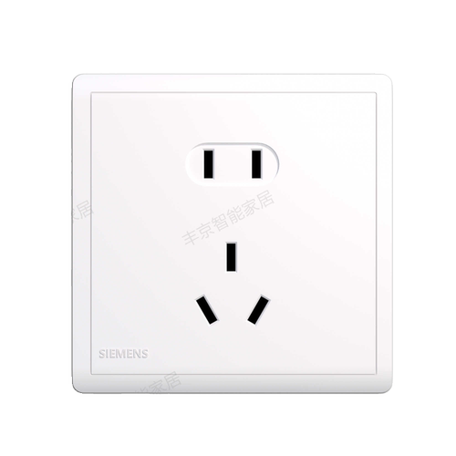 西门子开关插座五孔带USB蕴瑞系列白色一开双控二三插面板插座10A - 图3