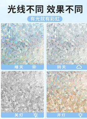 玻璃贴纸透光不透明卫生间防走光