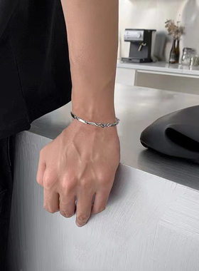 菱形竹节链手链男女潮流百搭手饰