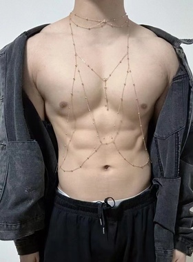 男生身体链体育生1S胸链肌肉