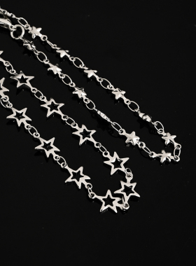 星星链条y2k辣妹不锈钢镂空手链