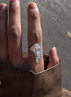 无性别面具戒指小众暗黑冷淡风