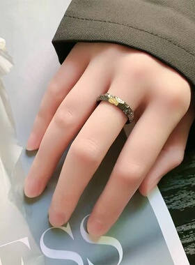 高级感男生单身戒指轻奢小众设计