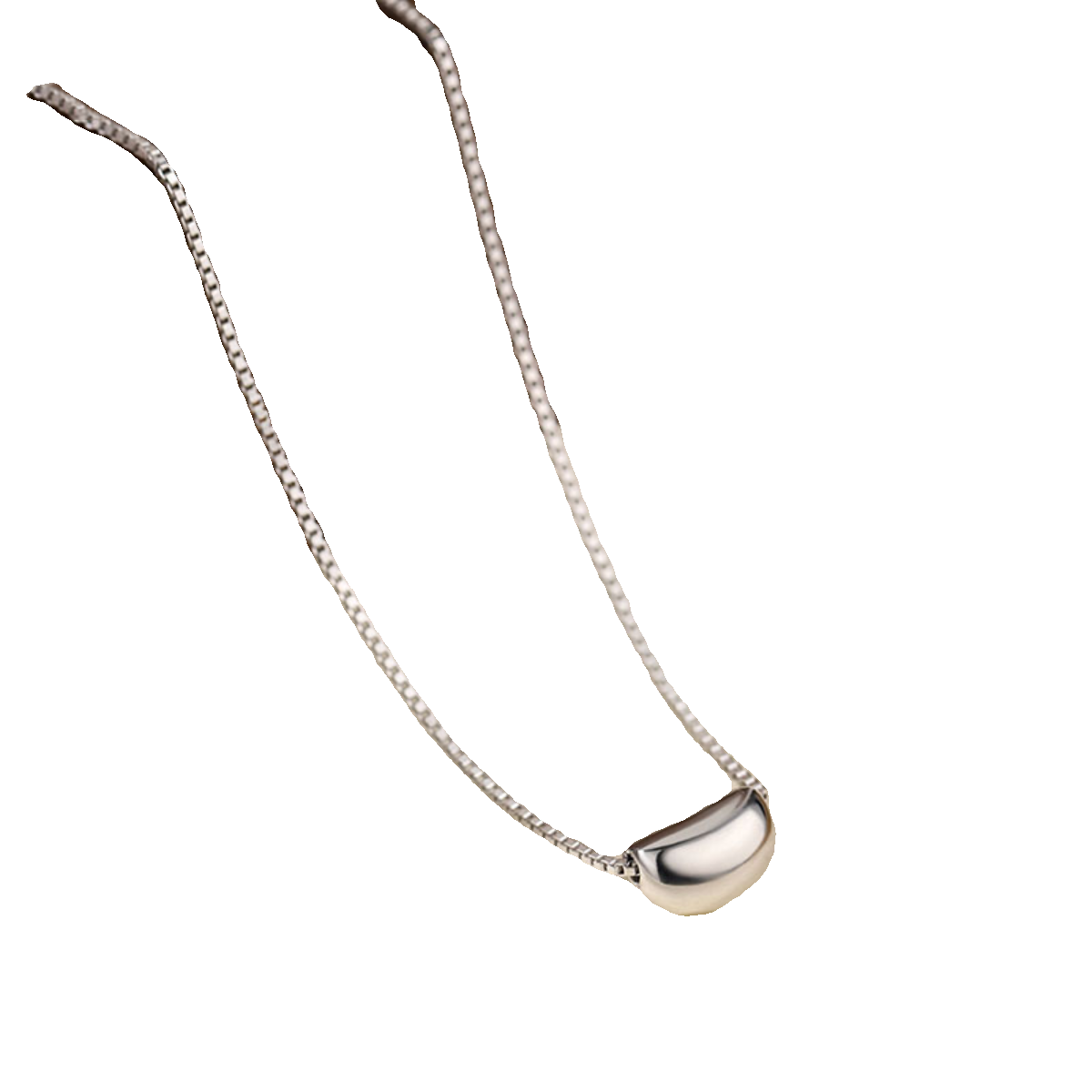 S999纯银项链女款轻奢小众设计相思豆吊坠锁骨链送女友情人节礼物-图3