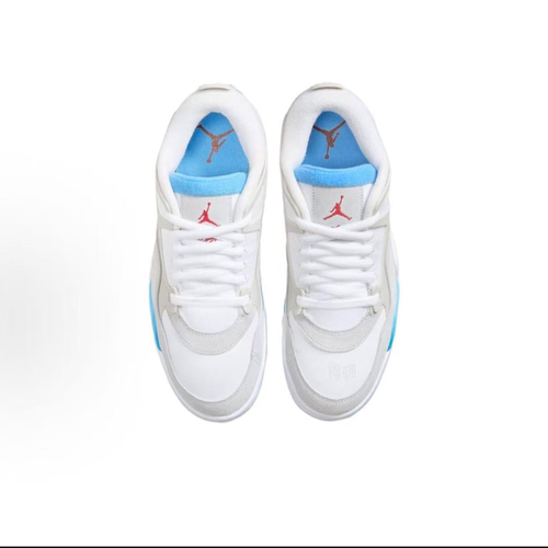 NIKE/耐克 AIR Jordan 4 RM 灰蓝 低帮复古休闲板鞋 FQ7939-104 - 图1