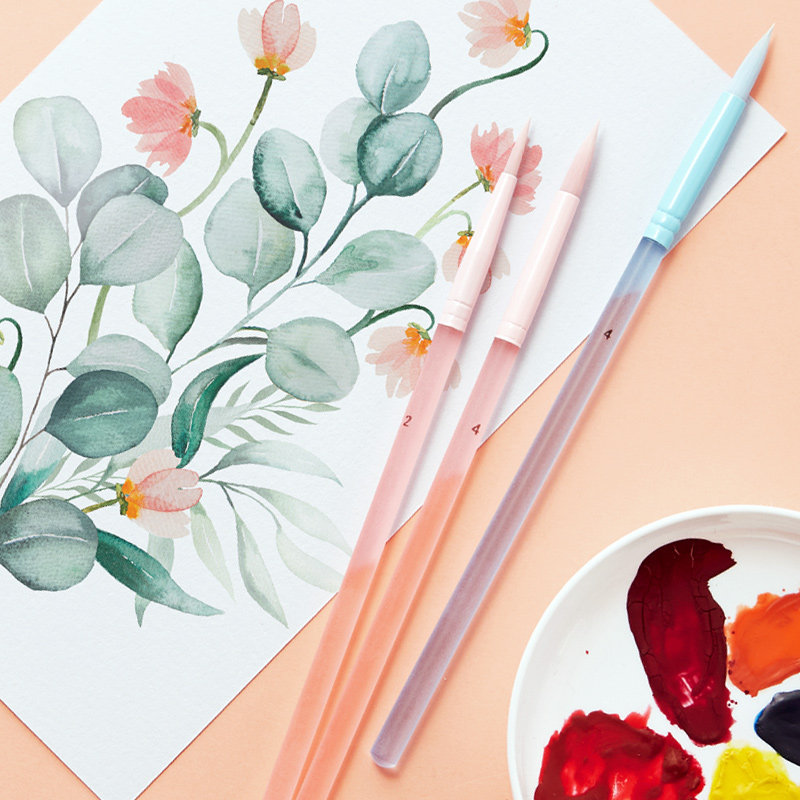 桃夭画笔批发装美术生专用套装单支勾线水彩笔专业画笔软头丙烯绘画数字油画画笔美术水粉笔尼龙笔便携初中生,淘宝优惠券,粉丝福利购,淘宝优惠卷