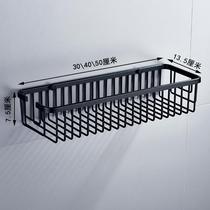 Space Aluminum Toilet Wall-mounted Rectangular Mesh Basket Bathroom Monolayer Deepens Shelf Free Bathing Racks