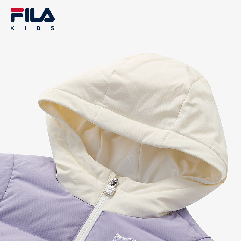 FILA斐乐童装儿童马甲2024冬新款轻薄羽绒马甲女童中大童保暖外套,淘宝优惠券,粉丝福利购,淘宝优惠卷
