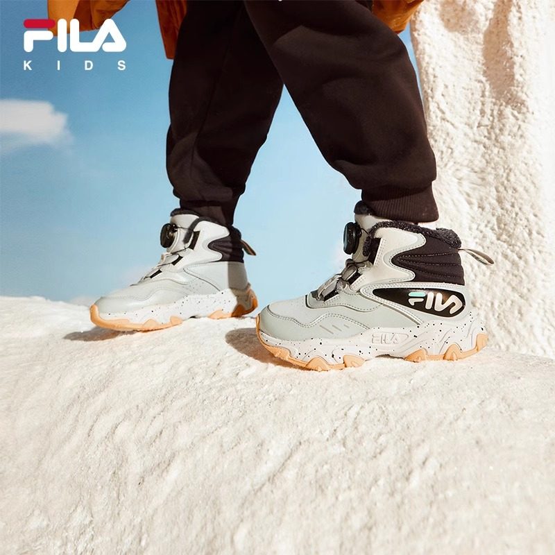 FILA斐乐儿童棉靴2024冬季新款男女小童儿童防滑加绒保暖户外棉鞋,淘宝优惠券,粉丝福利购,淘宝优惠卷