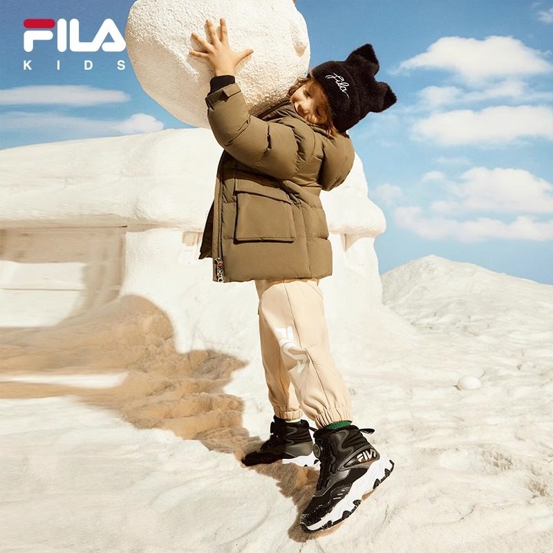 FILA斐乐儿童棉靴2024冬季新款男女小童儿童防滑加绒保暖户外棉鞋,淘宝优惠券,粉丝福利购,淘宝优惠卷