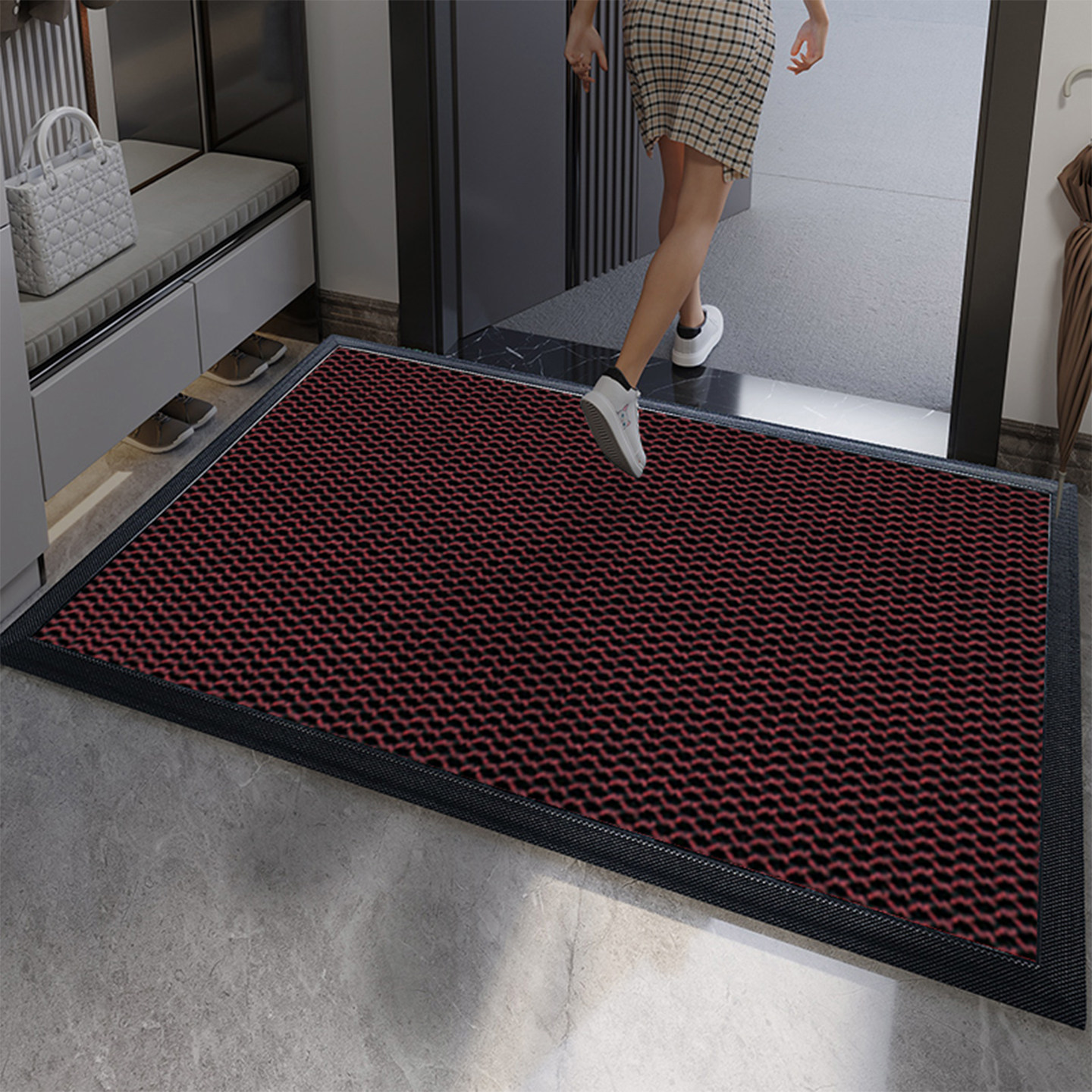 入户门口地垫耐脏免洗高级别墅进门弹力防滑脚垫玄关蹭土除尘地毯,淘宝优惠券,粉丝福利购,淘宝优惠卷