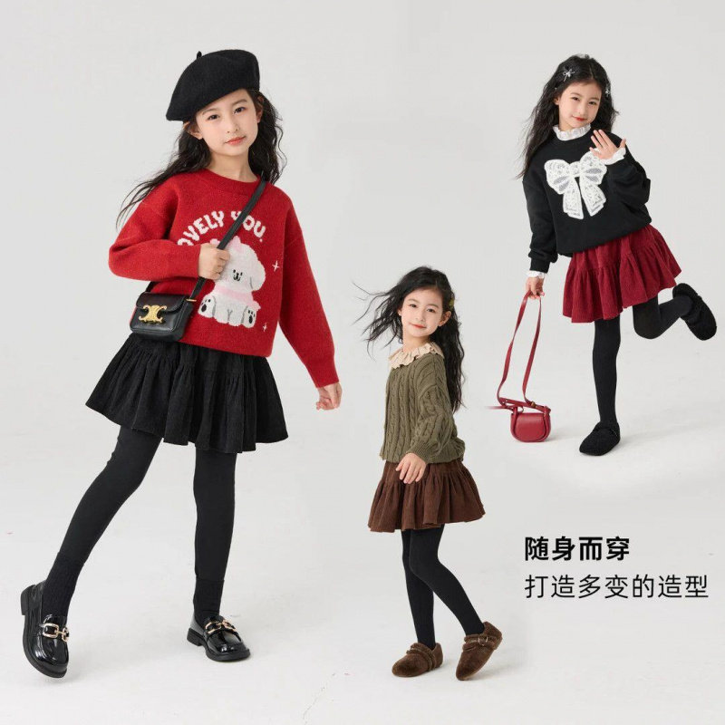 女童裤裙加绒冬装新款儿童一体绒假两件裙裤外穿中大童加厚打底裤,淘宝优惠券,粉丝福利购,淘宝优惠卷