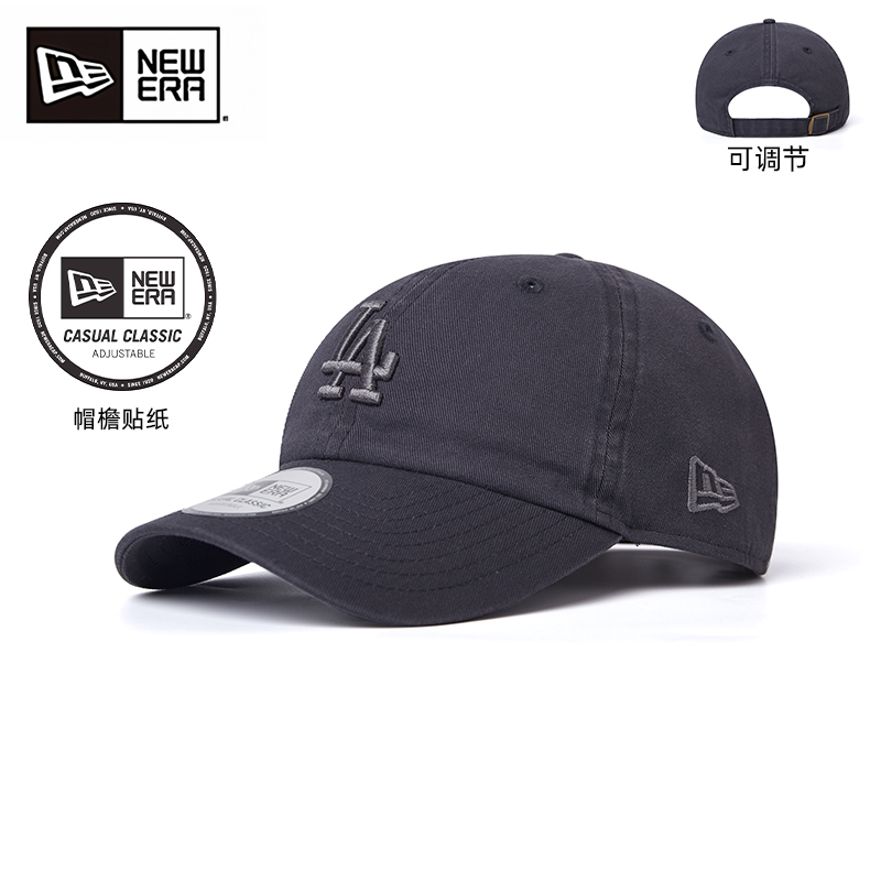New Era纽亦华棒球帽MLB系列NY/LA刺绣弯檐户外软硬顶情侣帽子940 - 图0