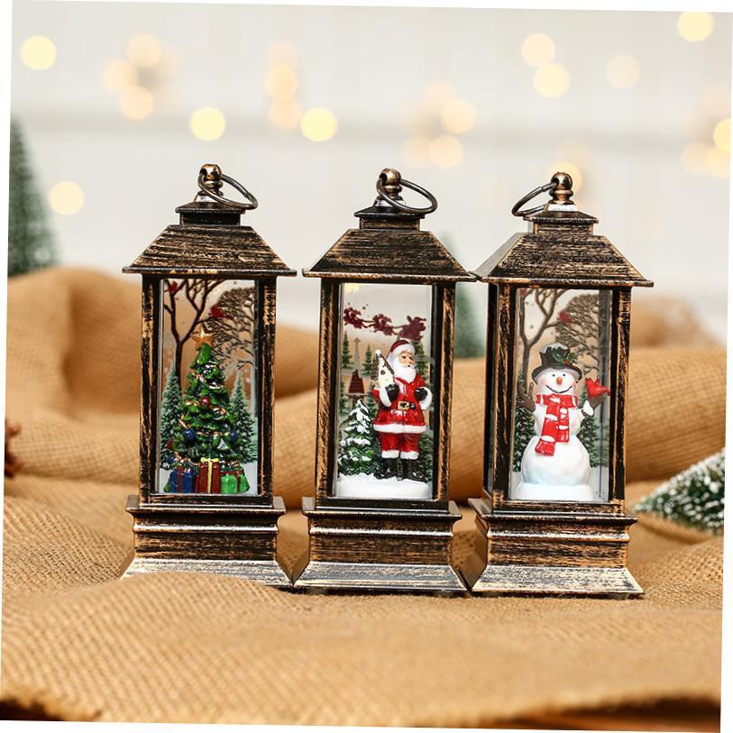 Christmas decorations for the elderly interior phone booth - 图2