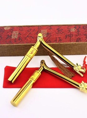 杨公寻龙尺可折叠mini高精度实心黄铜辅助罗盘寻龙点穴专业探测杖